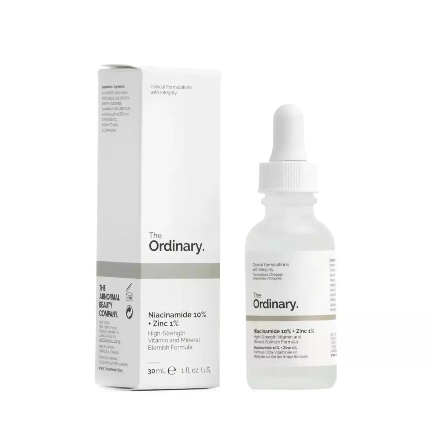 The Ordinary Niacinamide 10% + Zinc 1% Oil Control Serum-30ml - 1oz